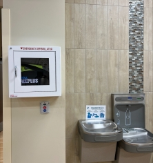 AED machine in YMCA