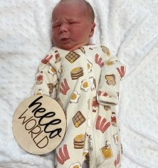 Newborn photo of Conrad James 