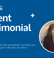 Cover photo for patient testimonial video