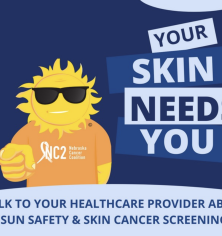 graphic promoting skin cancer screening