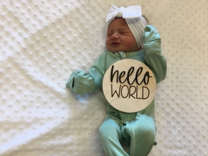 Newborn picture of Bella