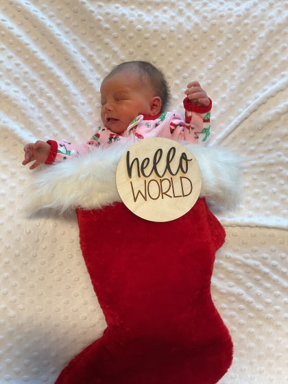 Newborn photo of Charlee Kaye 