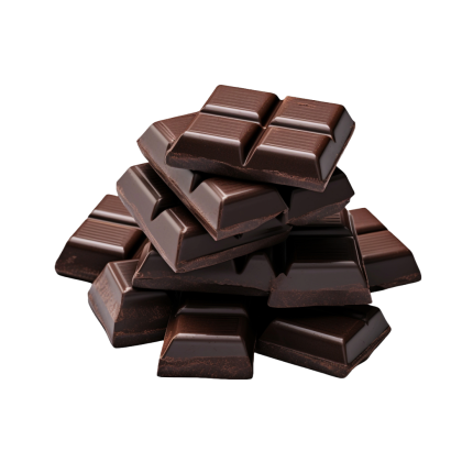 AI generated photo of chocolate pieces from freepik.com