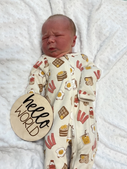 Newborn photo of Conrad James 