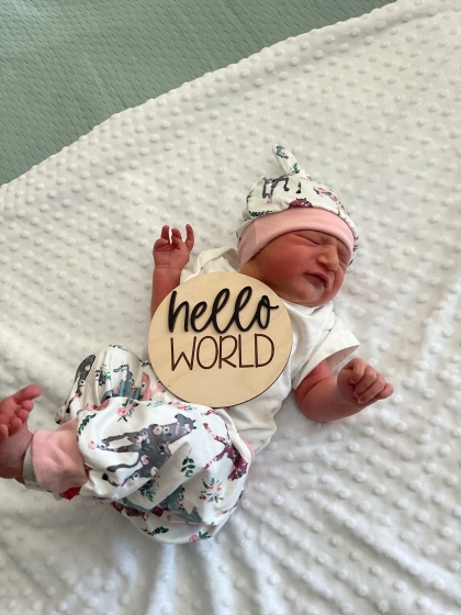 Newborn picture of Kaylee