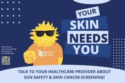 graphic promoting skin cancer screening